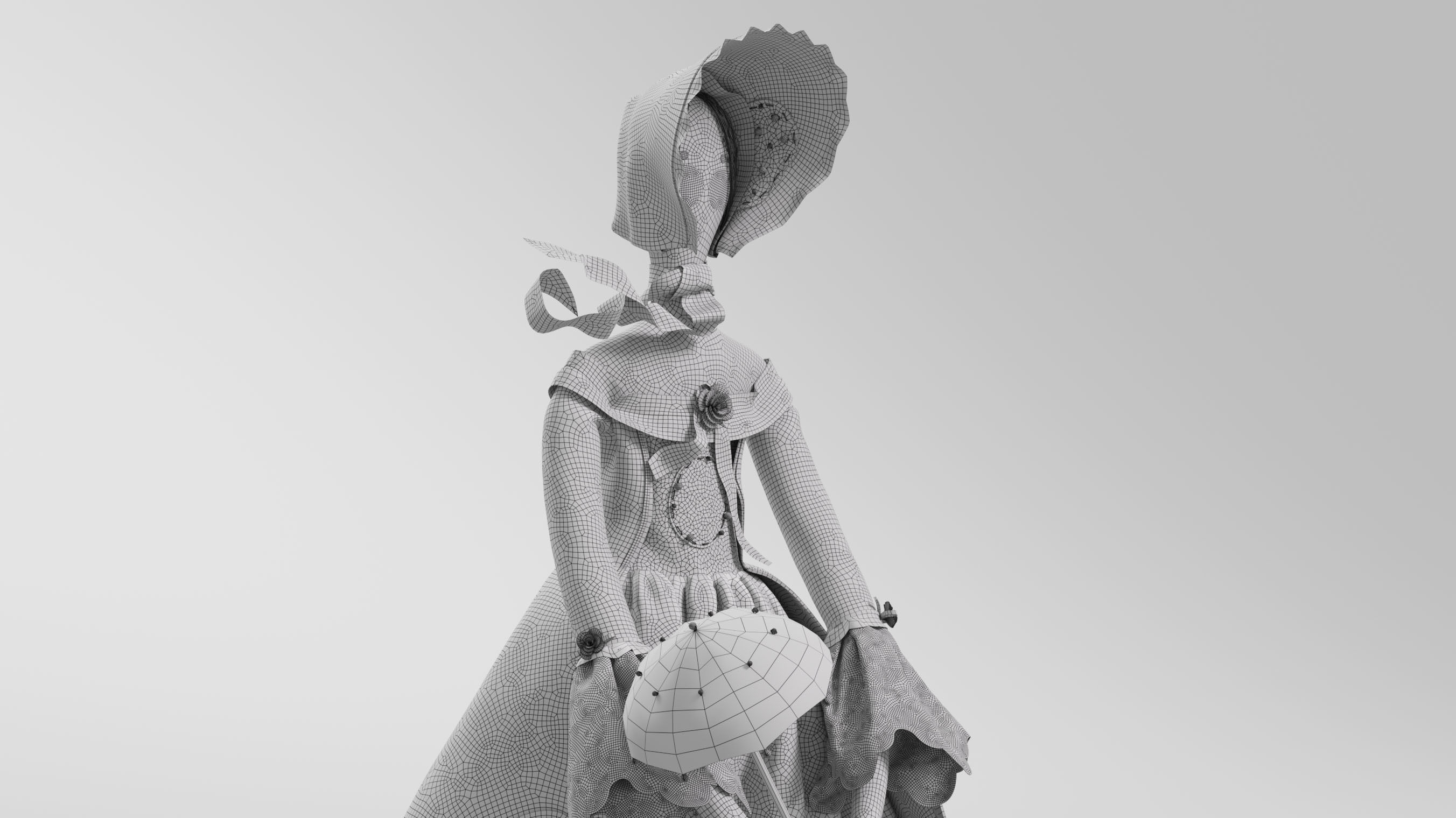 Tilda Doll 04 3D model_7