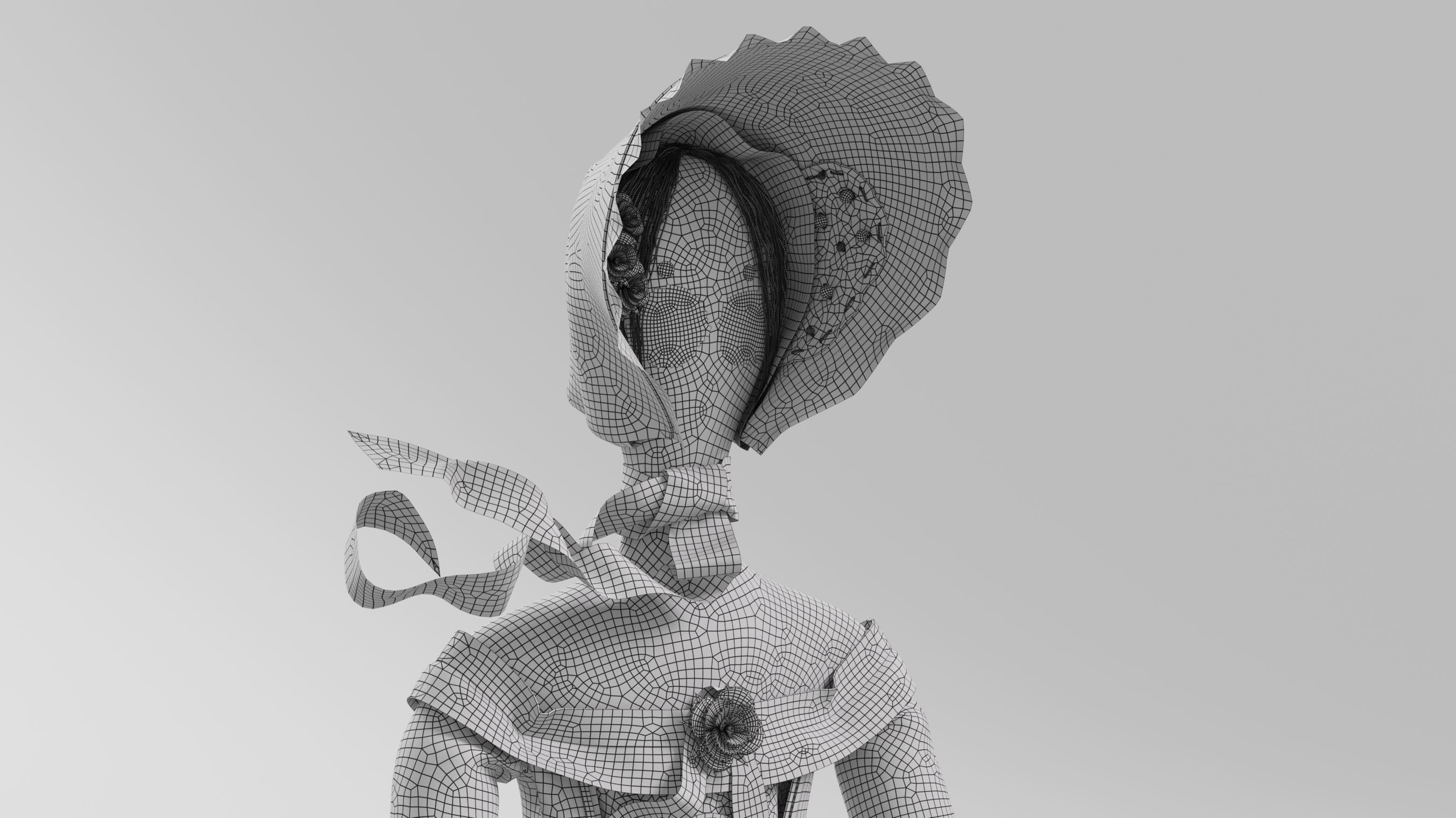 Tilda Doll 04 3D model_15