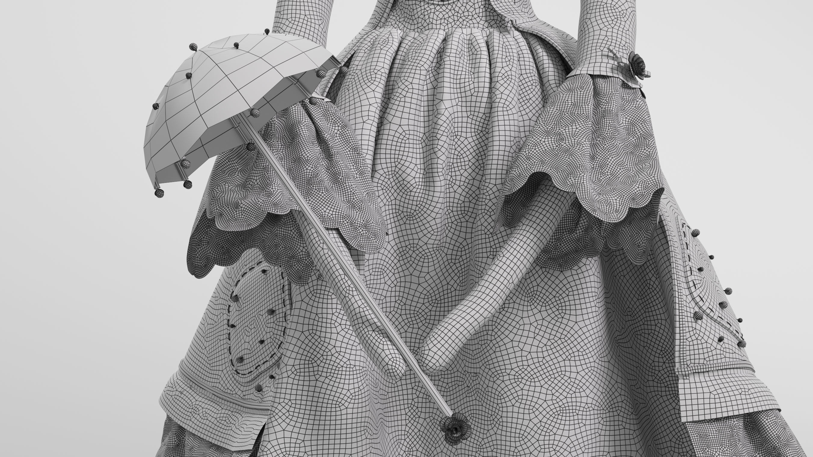 Tilda Doll 04 3D model_13