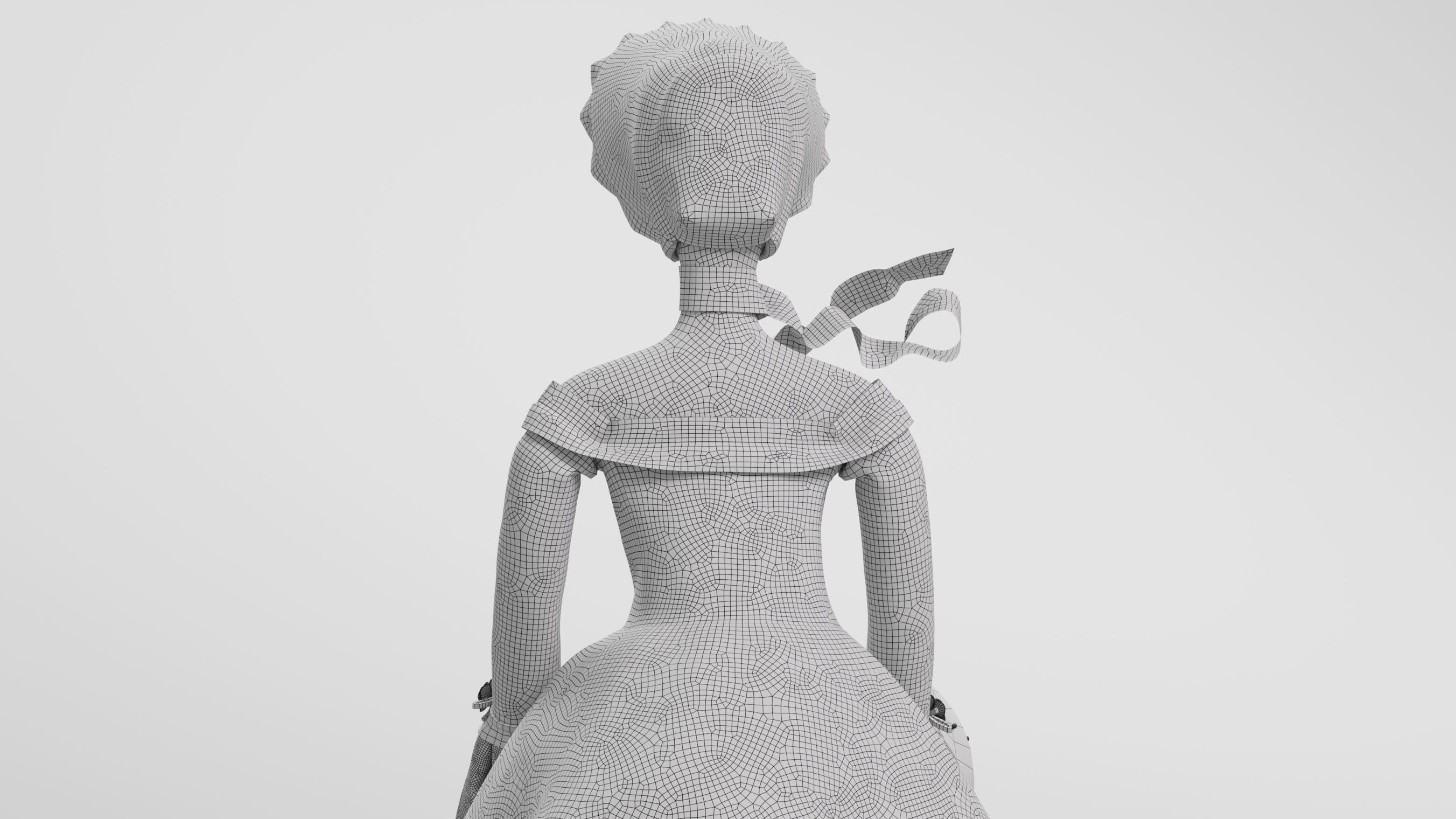 Tilda Doll 04 3D model_11