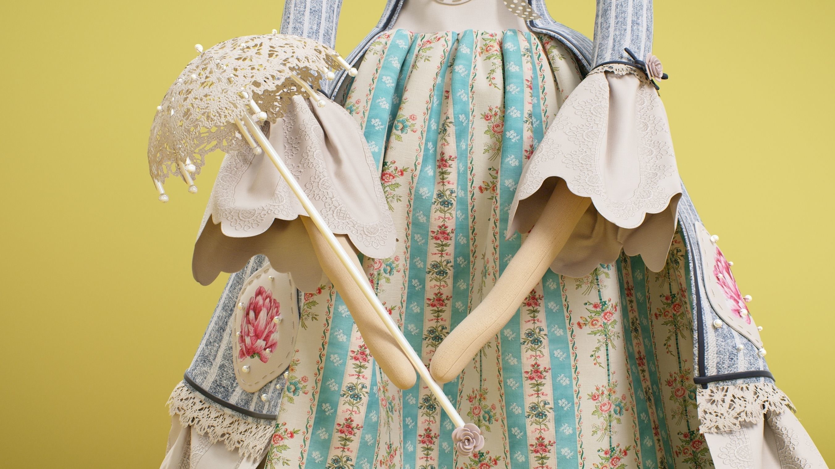 Tilda Doll 04 3D model_12