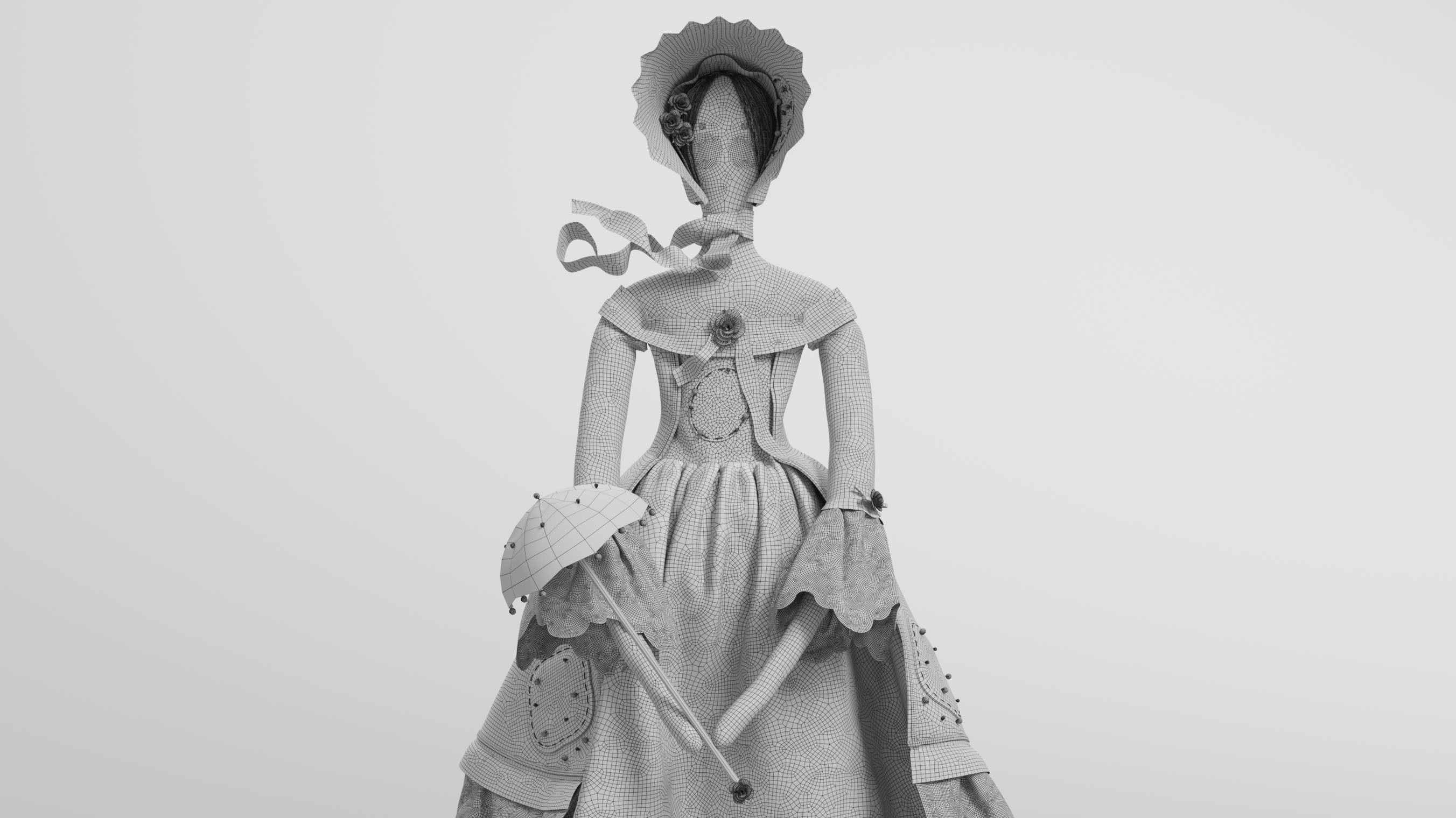 Tilda Doll 04 3D model_3