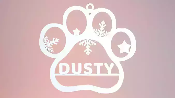 Pet Christmas Ornament 3D print 3D print model
