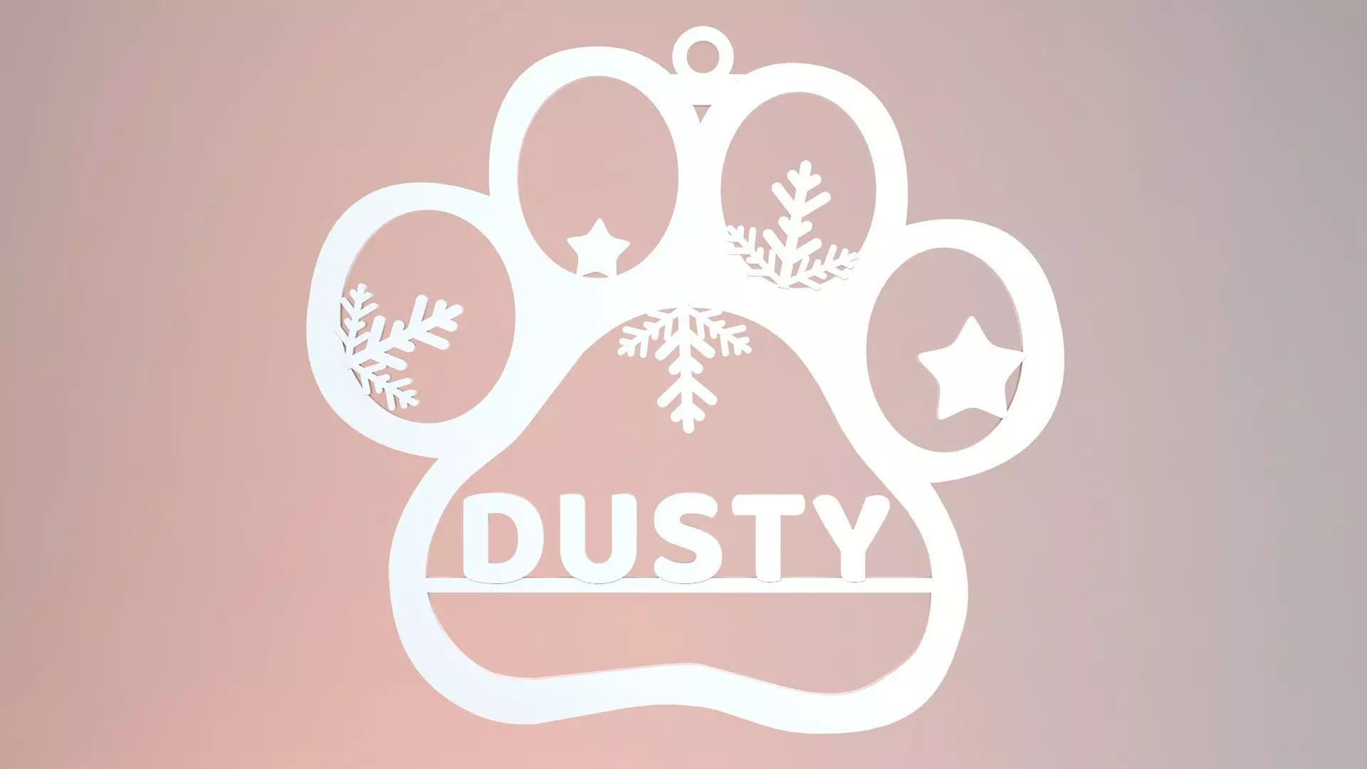 Pet Christmas Ornament 3D print 3D print model_0