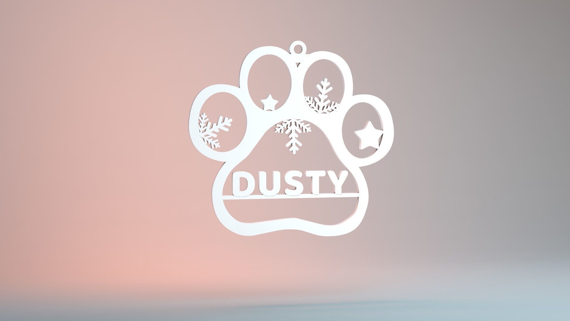 Pet Christmas Ornament 3D print 3D print model_1