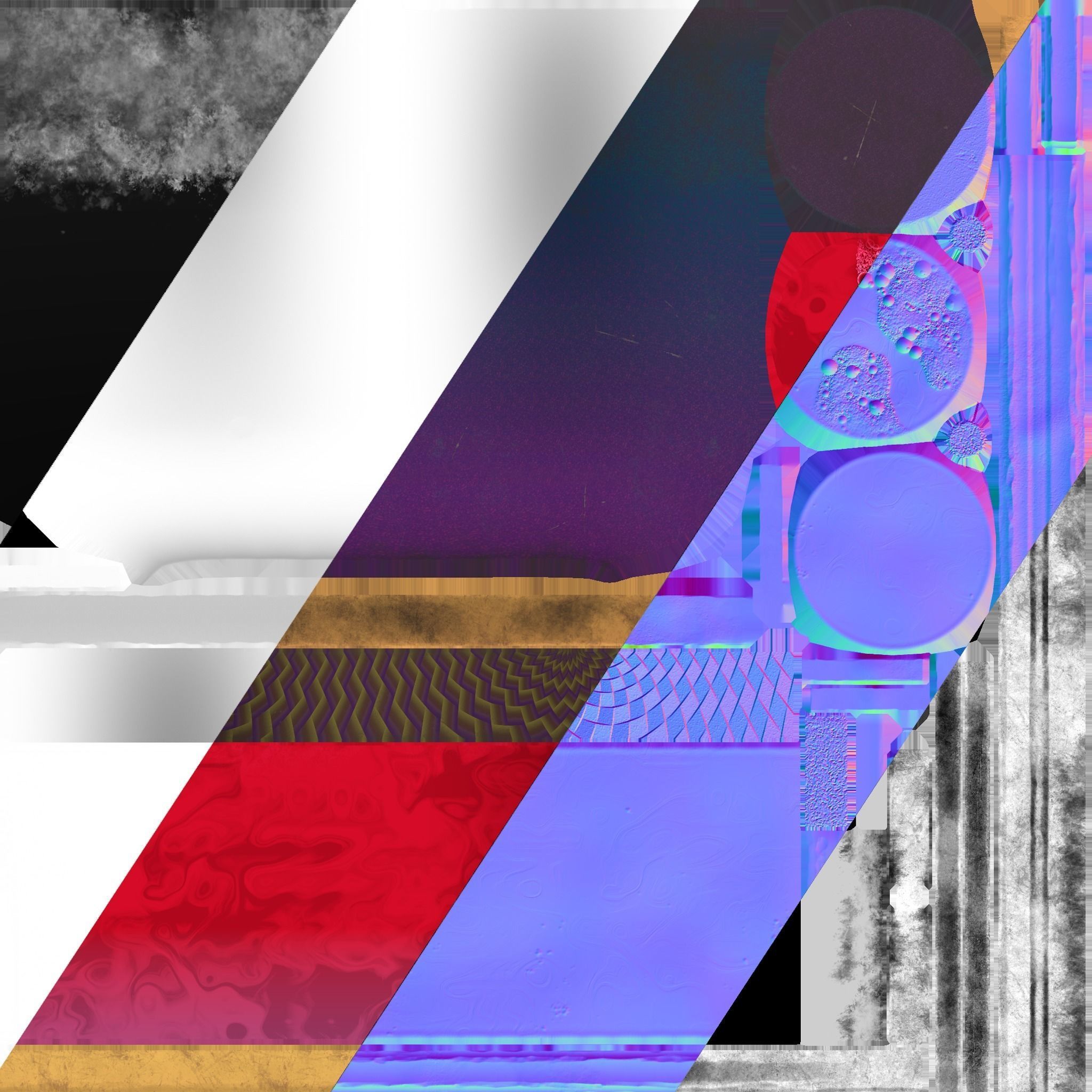 Health Potion Bottle Set  Low-poly 3D model_26