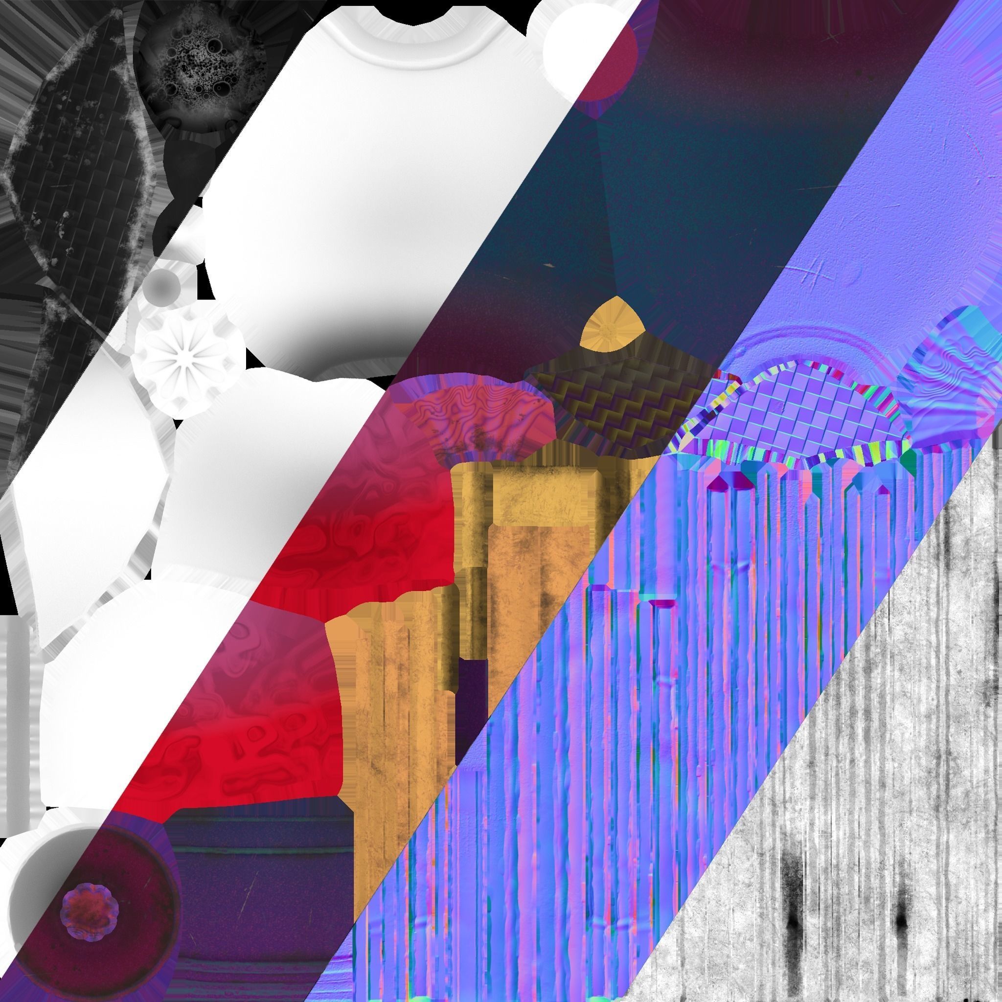 Health Potion Bottle Set  Low-poly 3D model_17