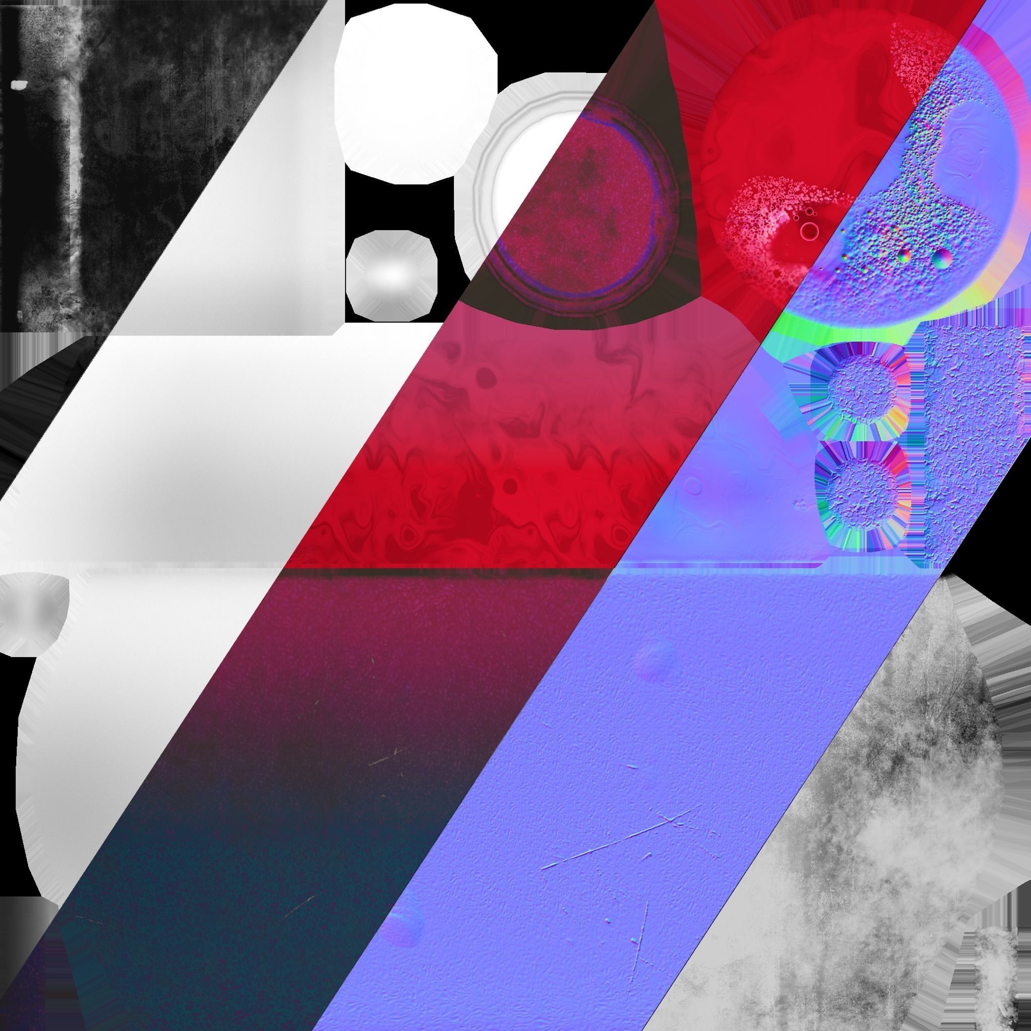 Health Potion Bottle Set  Low-poly 3D model_23