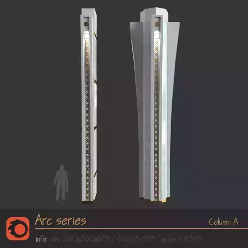 Arc series - Column A 3D model