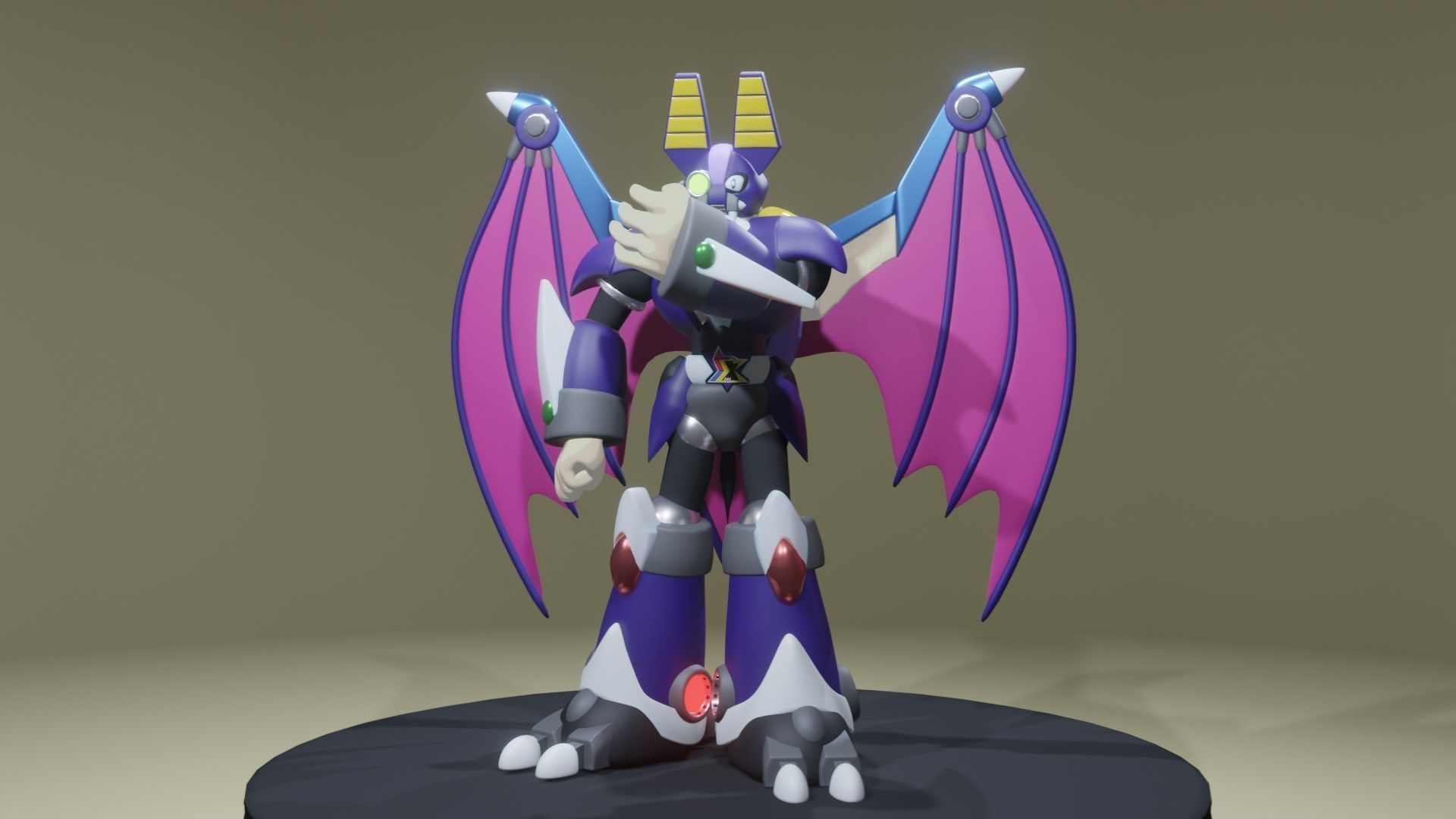Dark Necrobat 3D print model_2