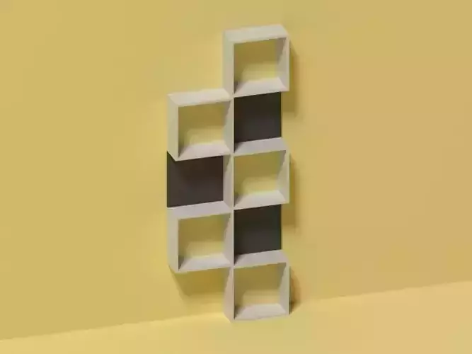 3d model of the shelf