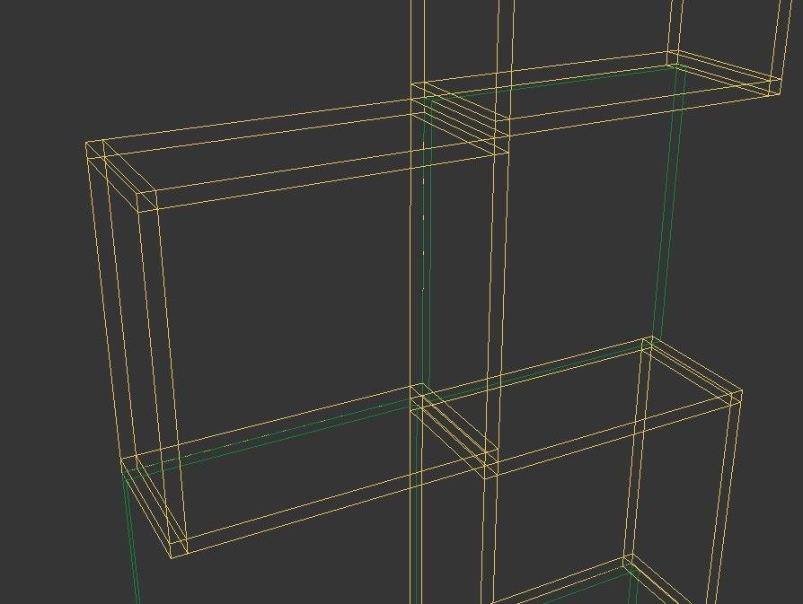 3d model of the shelf Low-poly 3D model_9