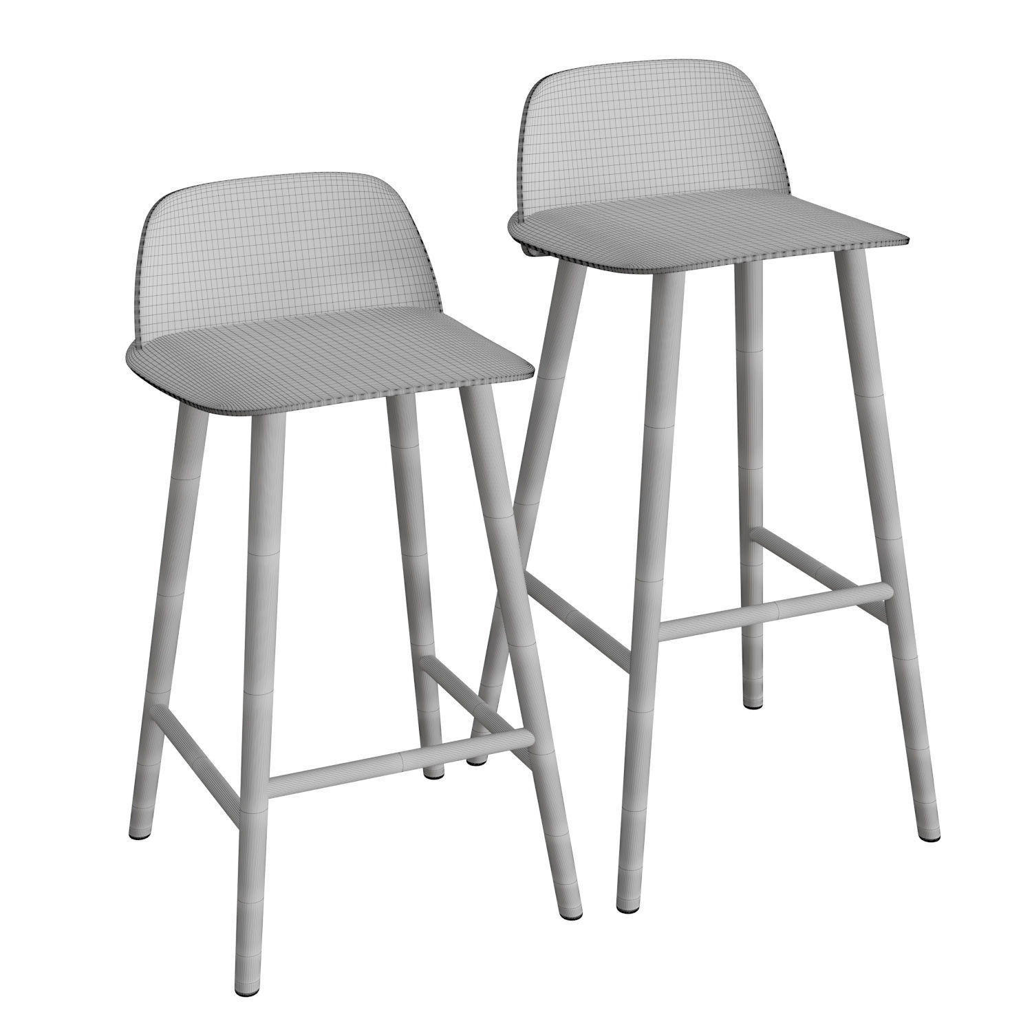 Nerd Bar Stool 3D model_4