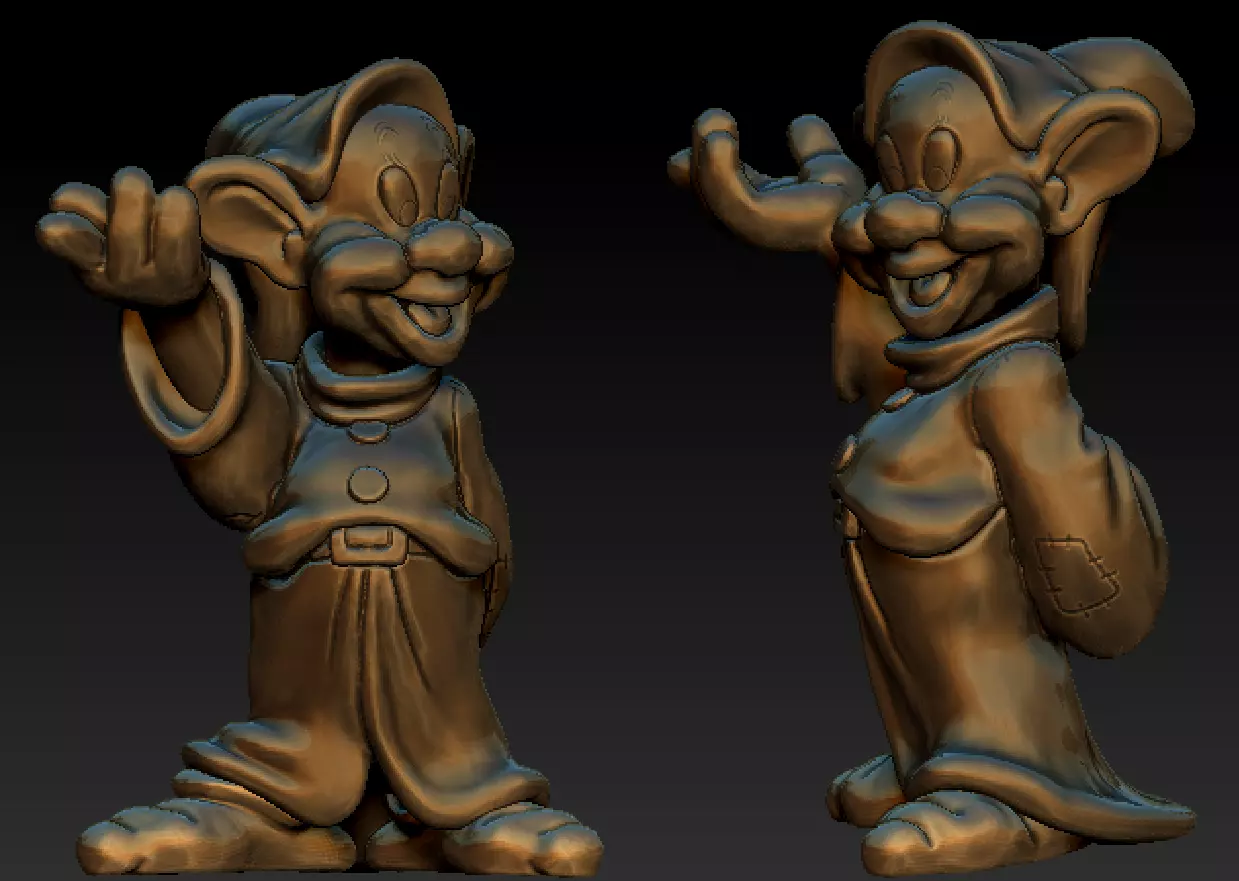 Dopey  7 dwarfs 3D print model_0