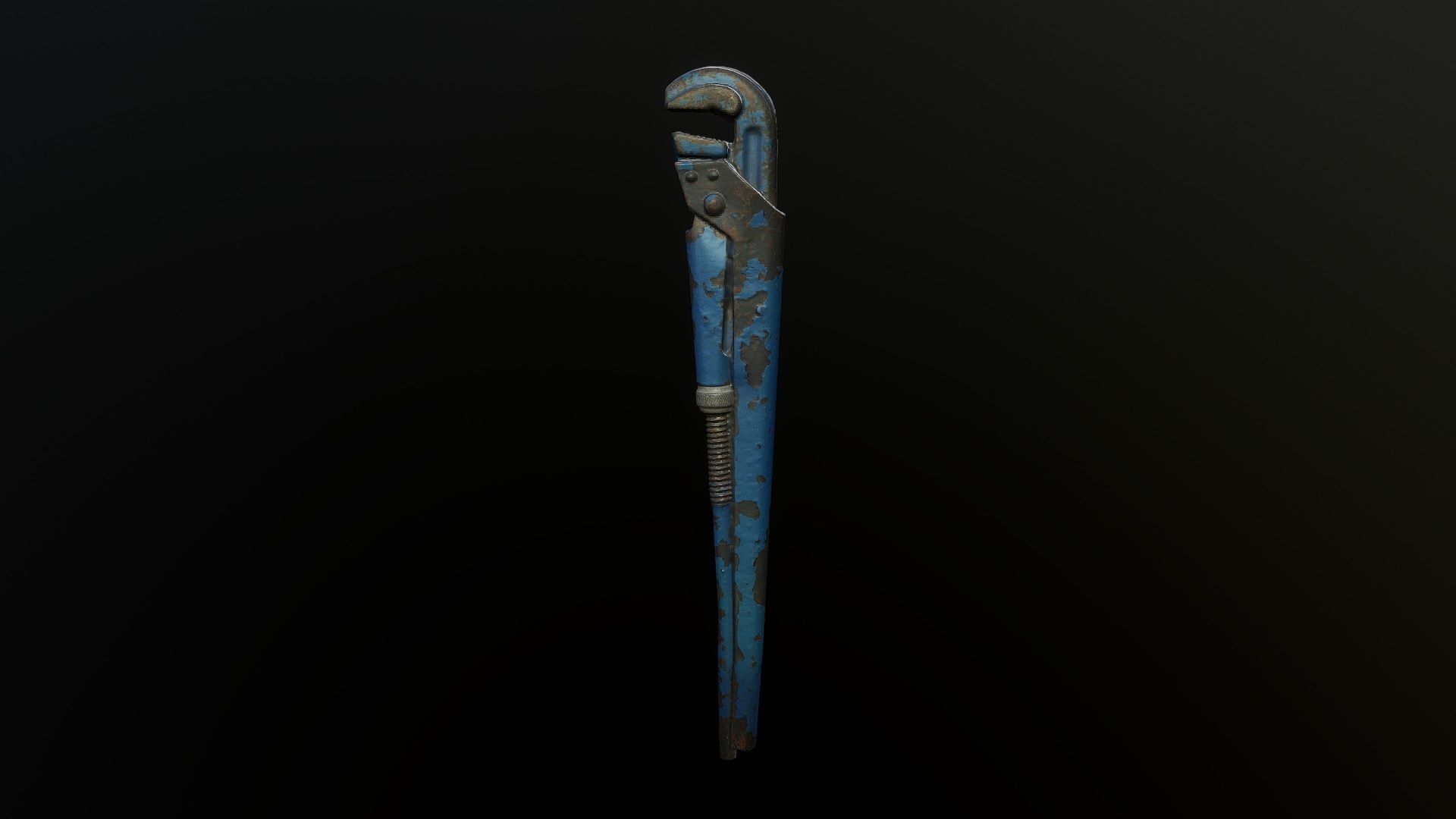 3D Scan Gas Wrench made in USSR Low-poly 3D model_2