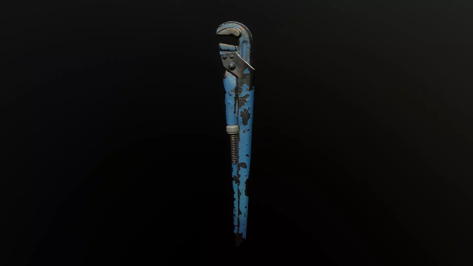 3D Scan Gas Wrench made in USSR Low-poly 3D model_0