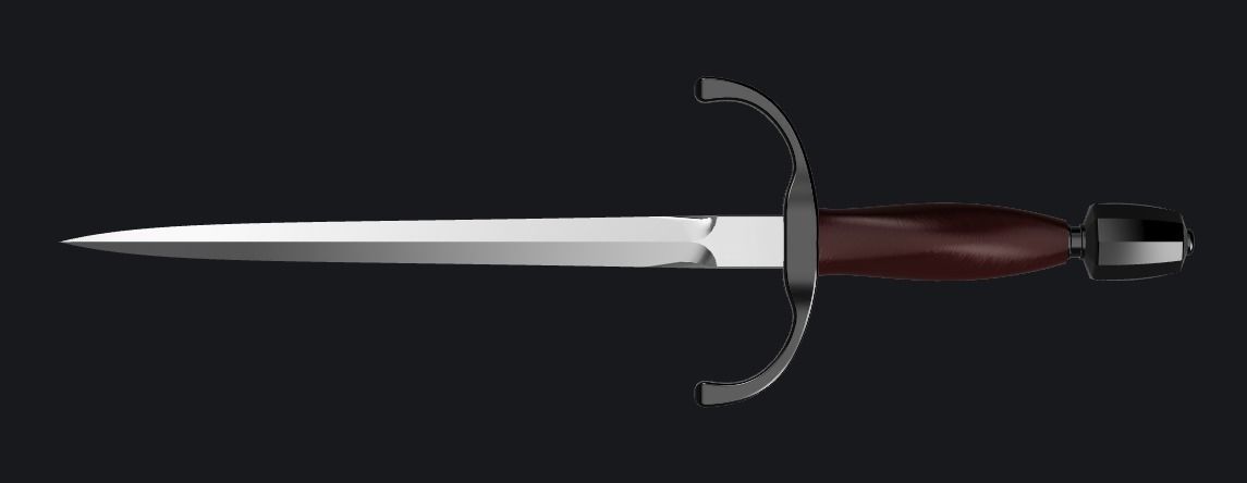 Game of Thrones - Jon Snow dagger 3D print model_3