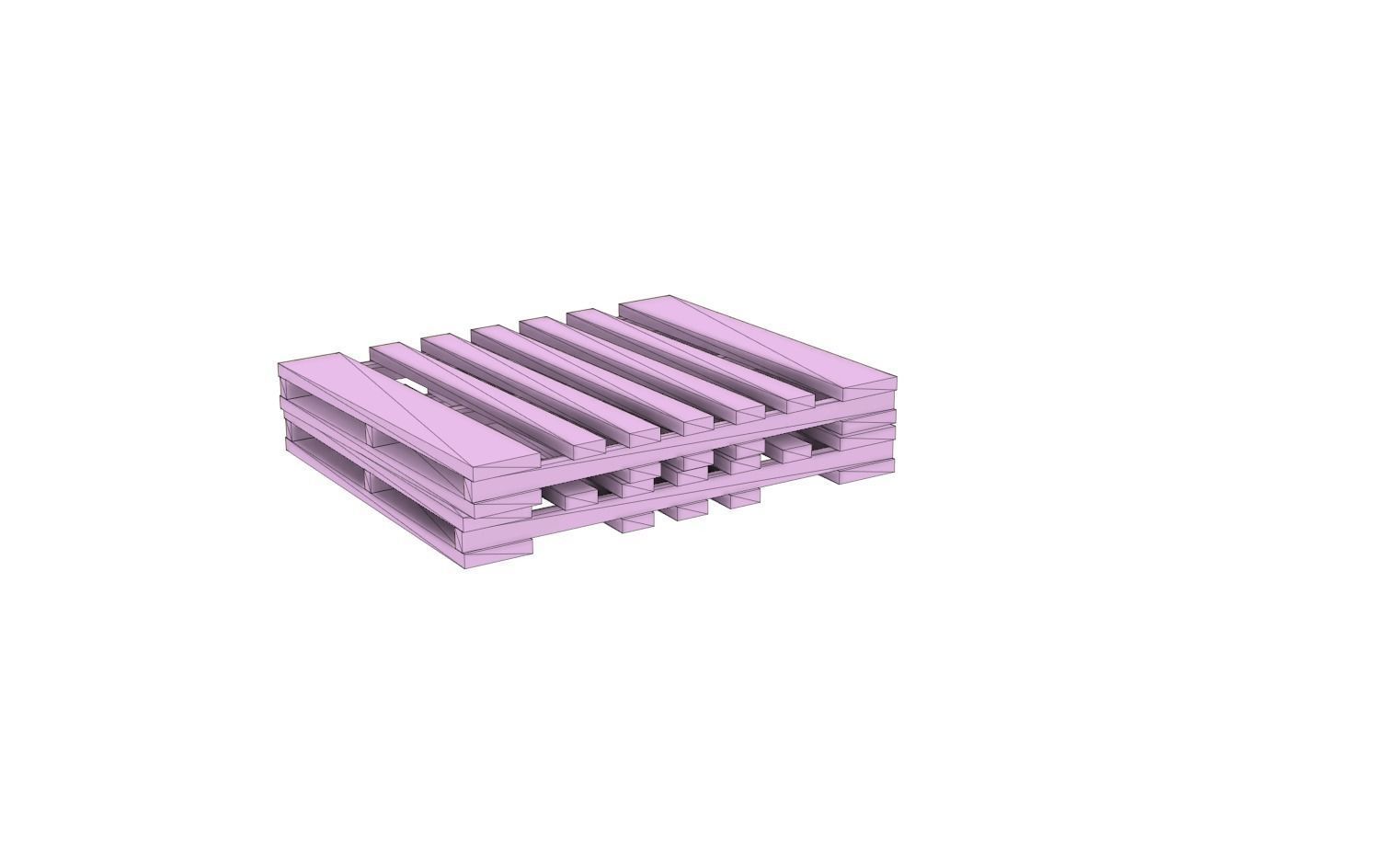 CARGO-0023 Pallet and Crate set H0-scale 23 items 3D print model_17