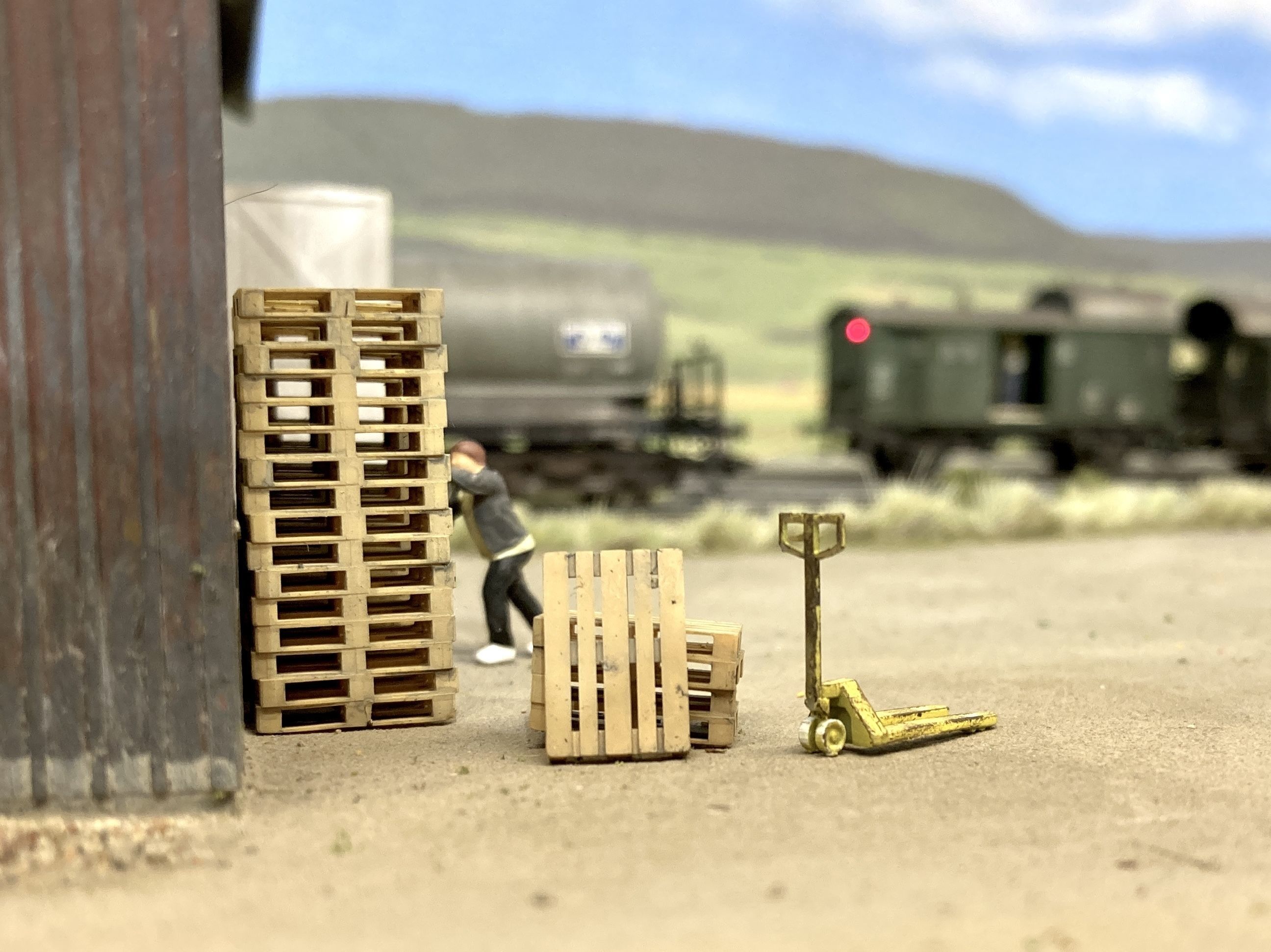 CARGO-0023 Pallet and Crate set H0-scale 23 items 3D print model_26