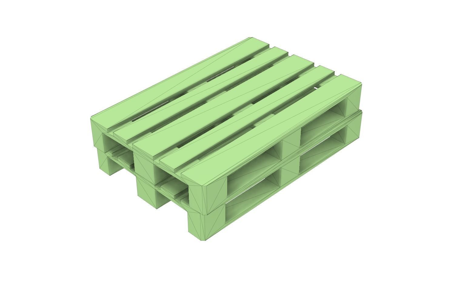 CARGO-0023 Pallet and Crate set H0-scale 23 items 3D print model_6