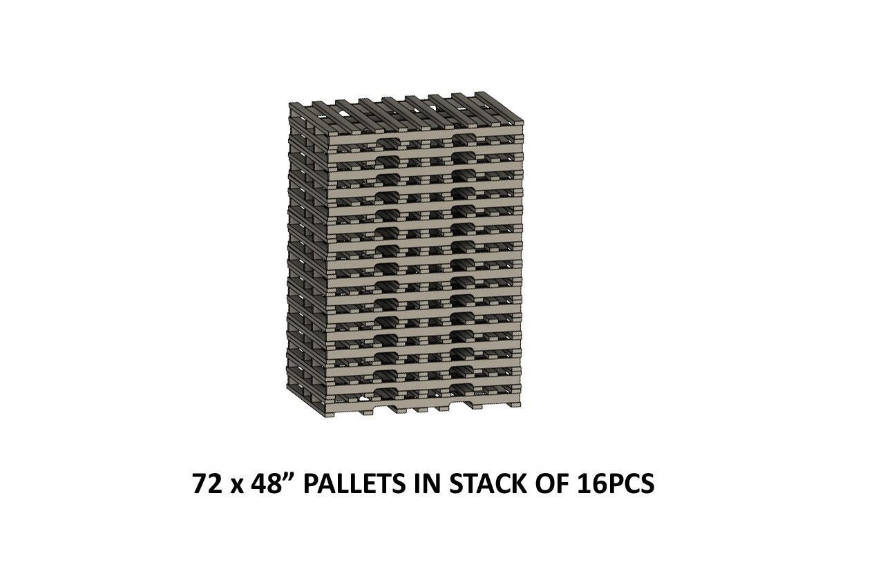 CARGO-0023 Pallet and Crate set H0-scale 23 items 3D print model_24