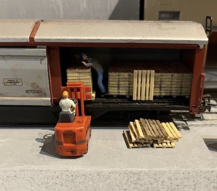 CARGO-0023 Pallet and Crate set H0-scale 23 items 3D print model_10