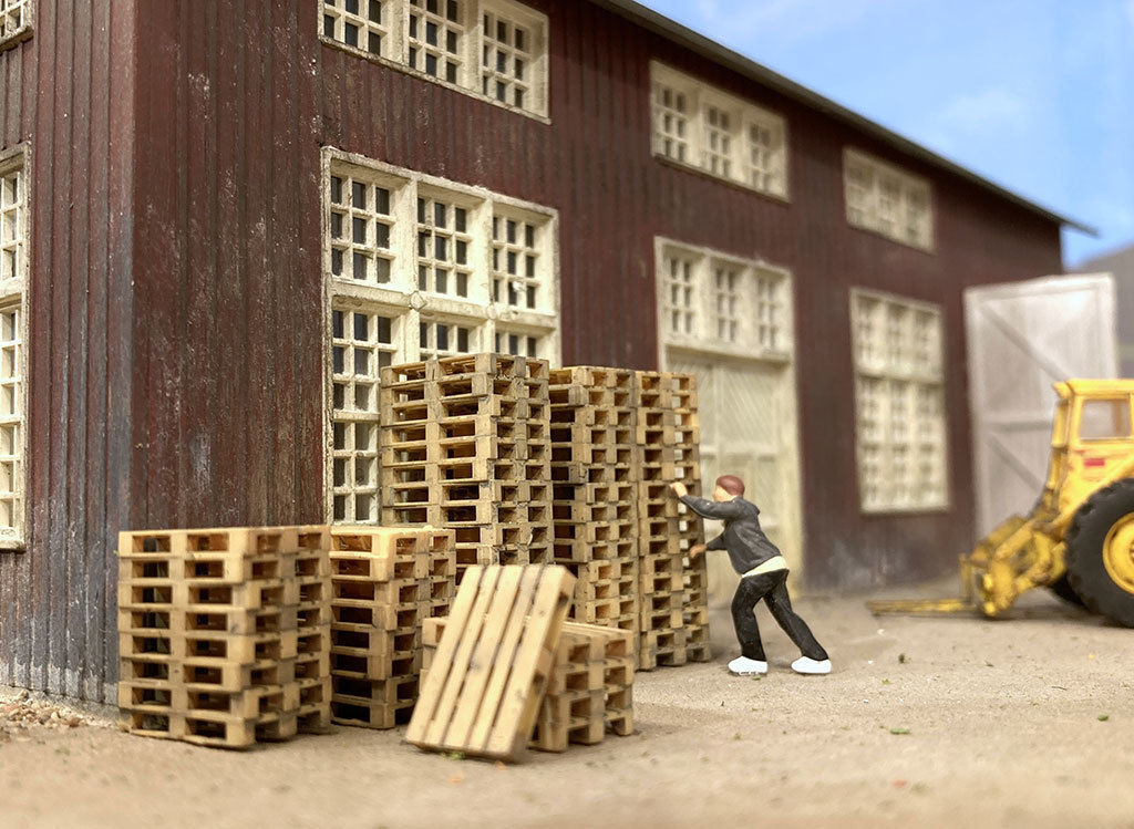 CARGO-0023 Pallet and Crate set H0-scale 23 items 3D print model_14