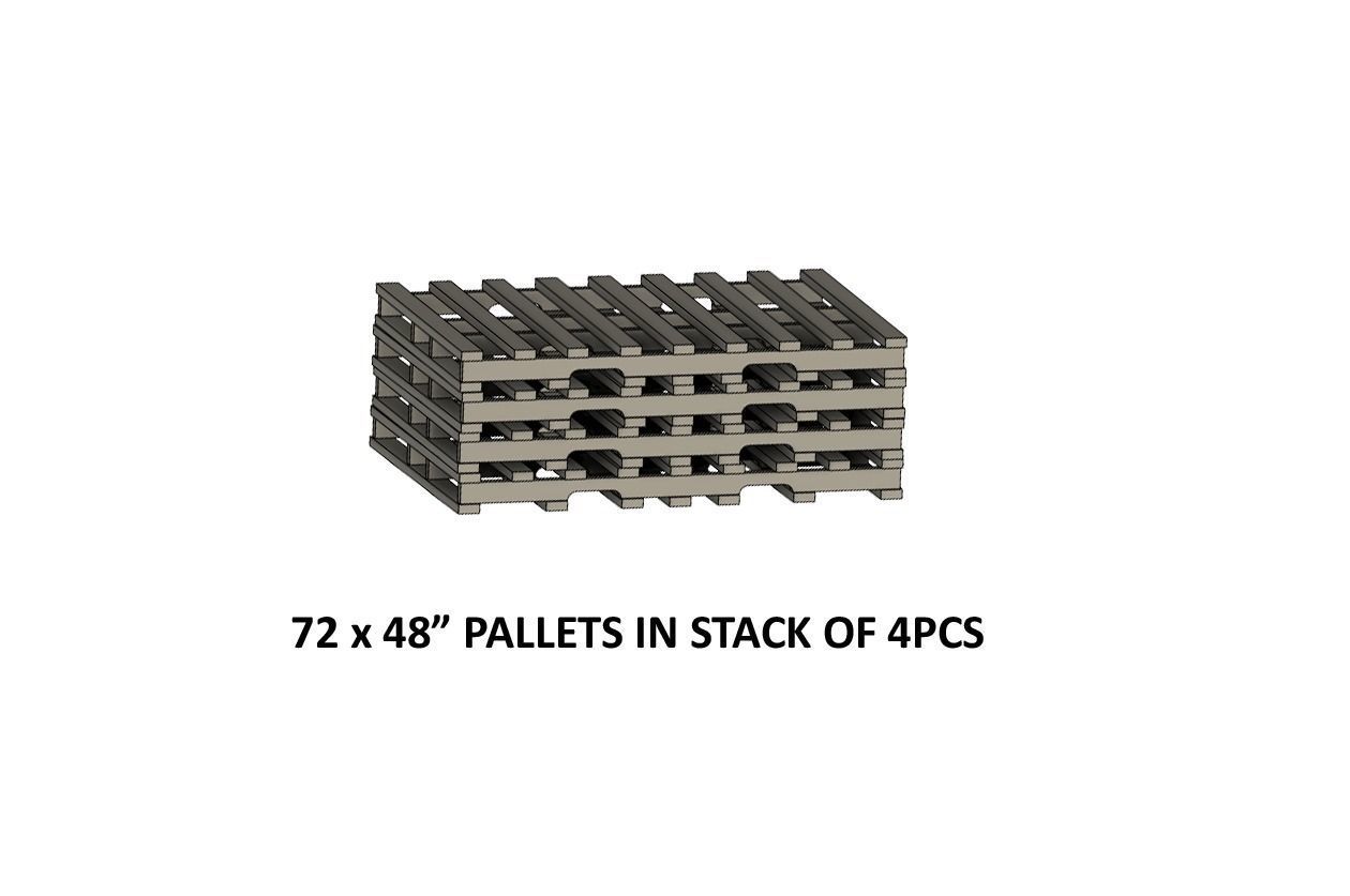 CARGO-0023 Pallet and Crate set H0-scale 23 items 3D print model_22