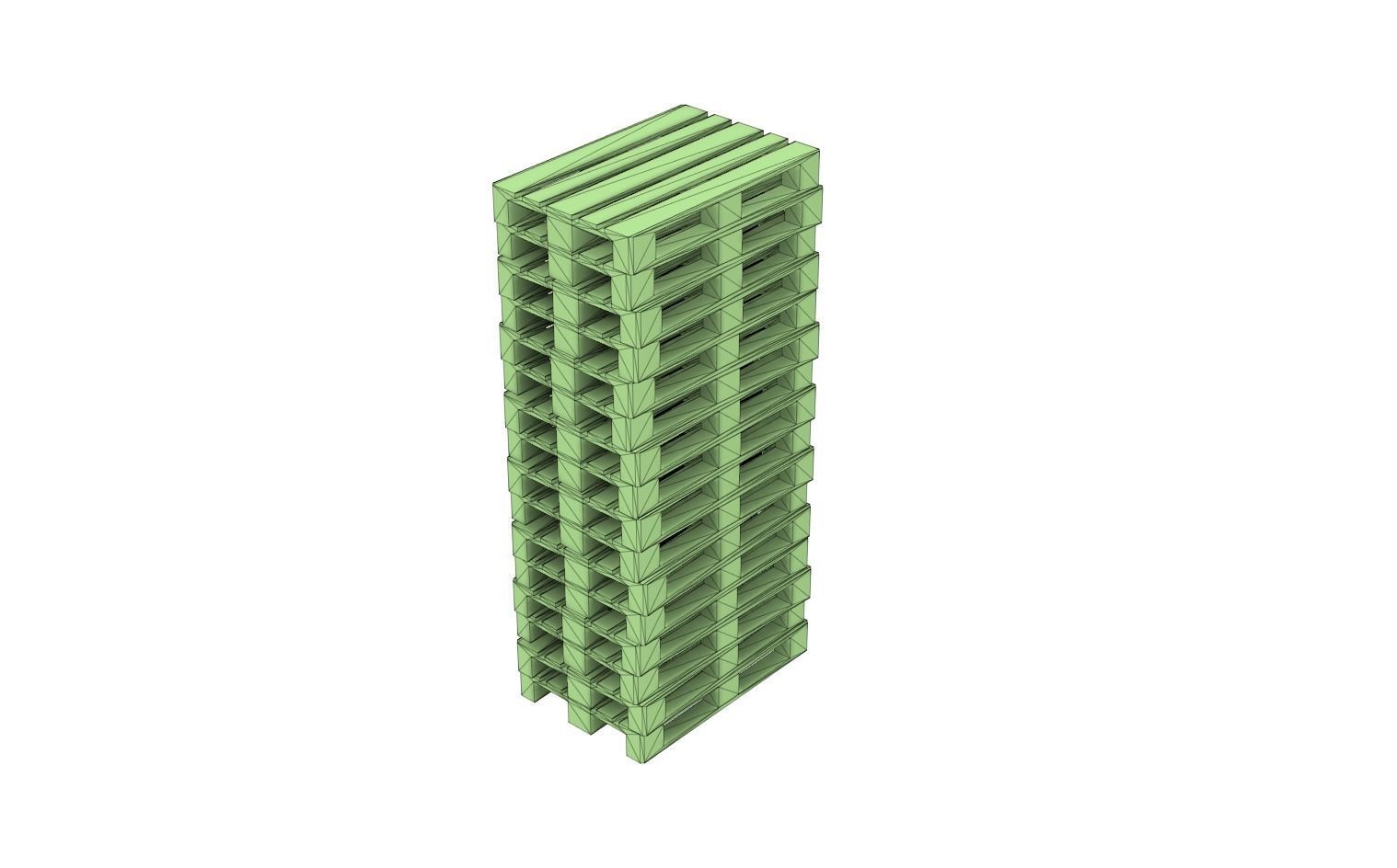 CARGO-0023 Pallet and Crate set H0-scale 23 items 3D print model_8