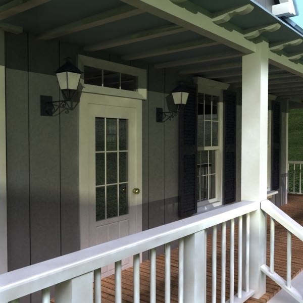 House Vray Scanline 3D model_7