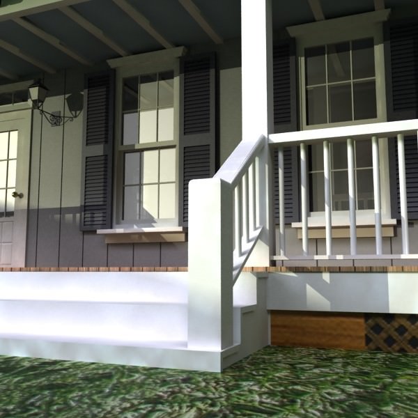 House Vray Scanline 3D model_8