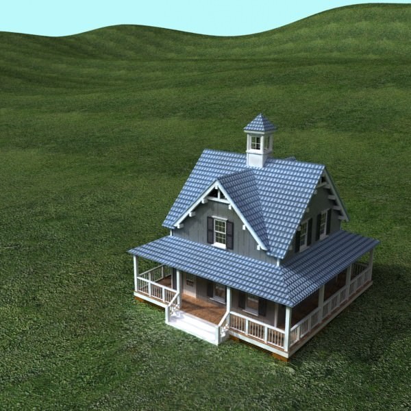 House Vray Scanline 3D model_6