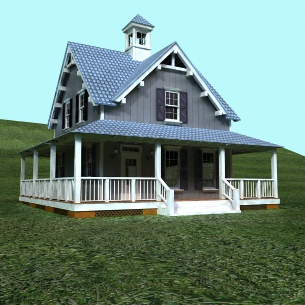 House Vray Scanline 3D model_3