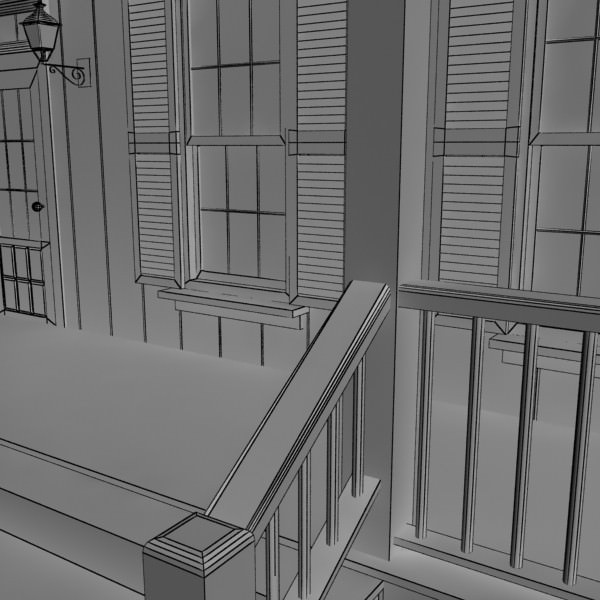 House Vray Scanline 3D model_11