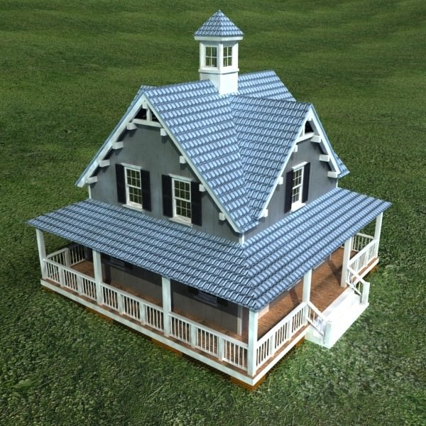 House Vray Scanline 3D model_1