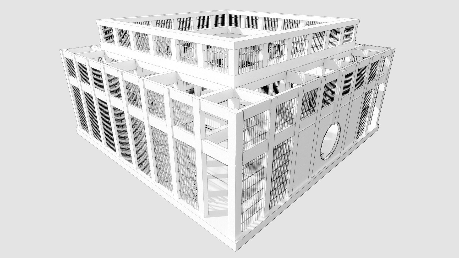 Japanese Tatami combat training Low-poly 3D model_10