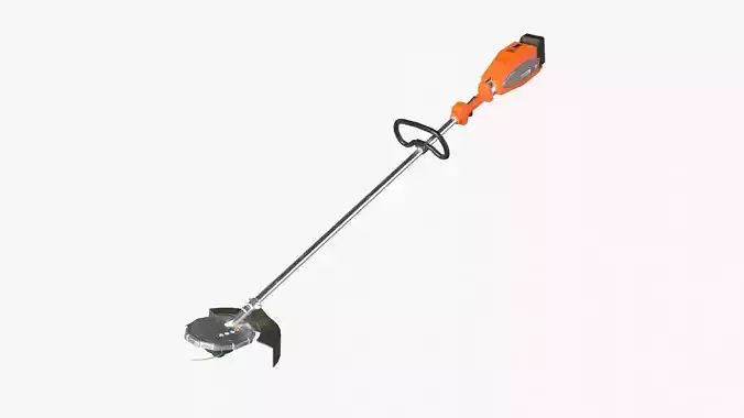 Cordless Brush Cutter Low-poly 3D model