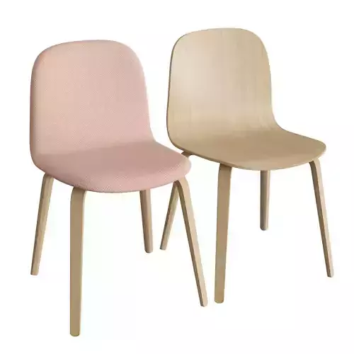 Visu Chair Wood Base 3D model