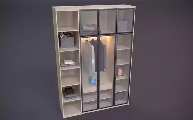 Wardrobe Cinema 4D and Corona Renderer