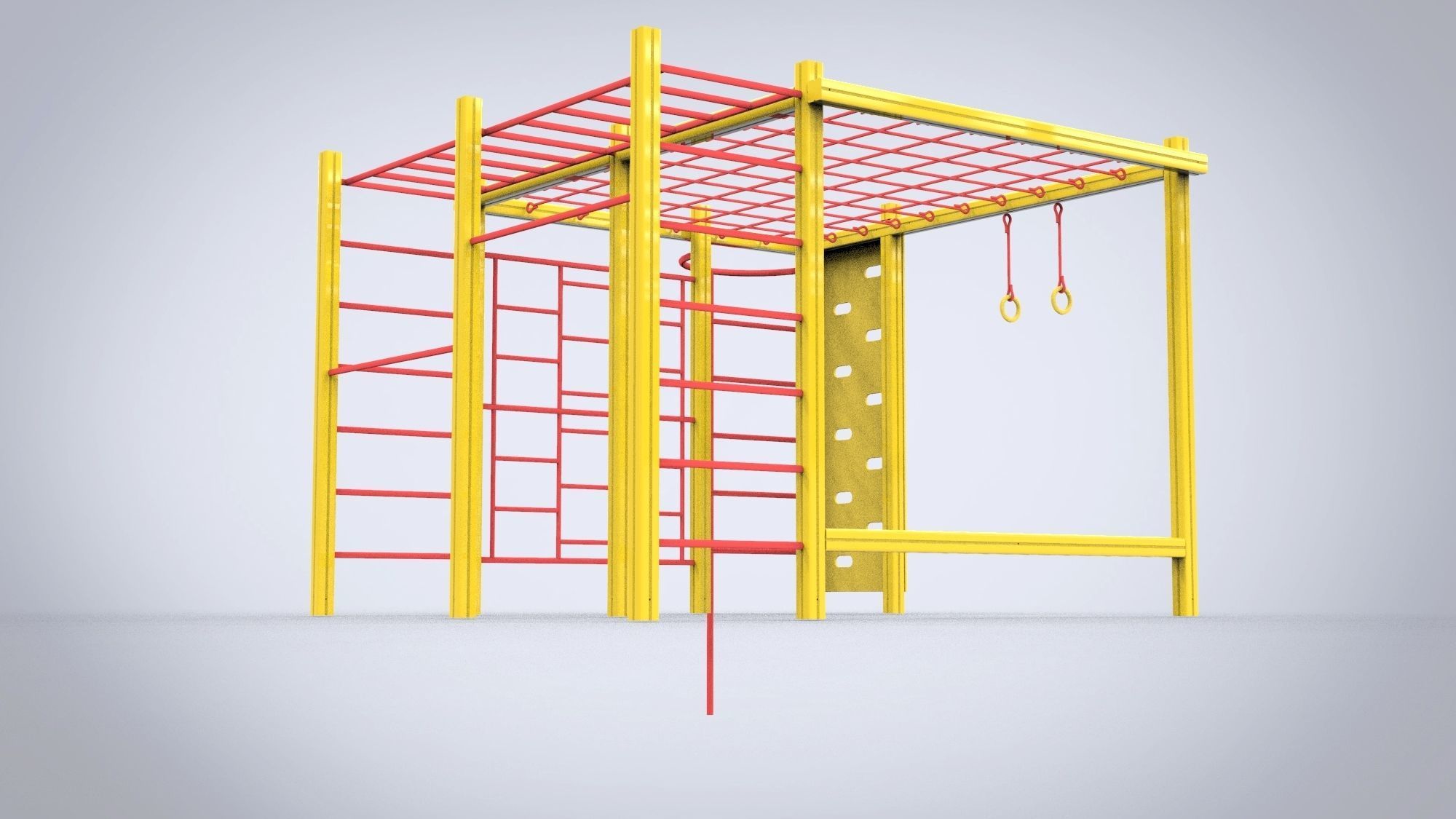 Playground for kids 3D model_7