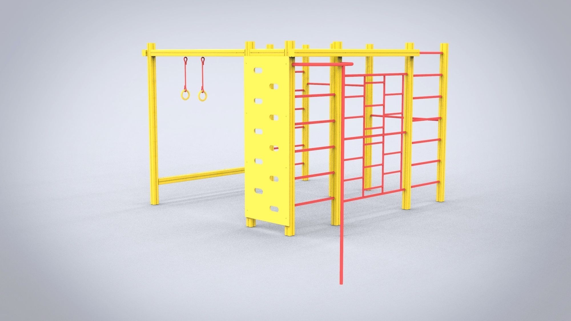 Playground for kids 3D model_4