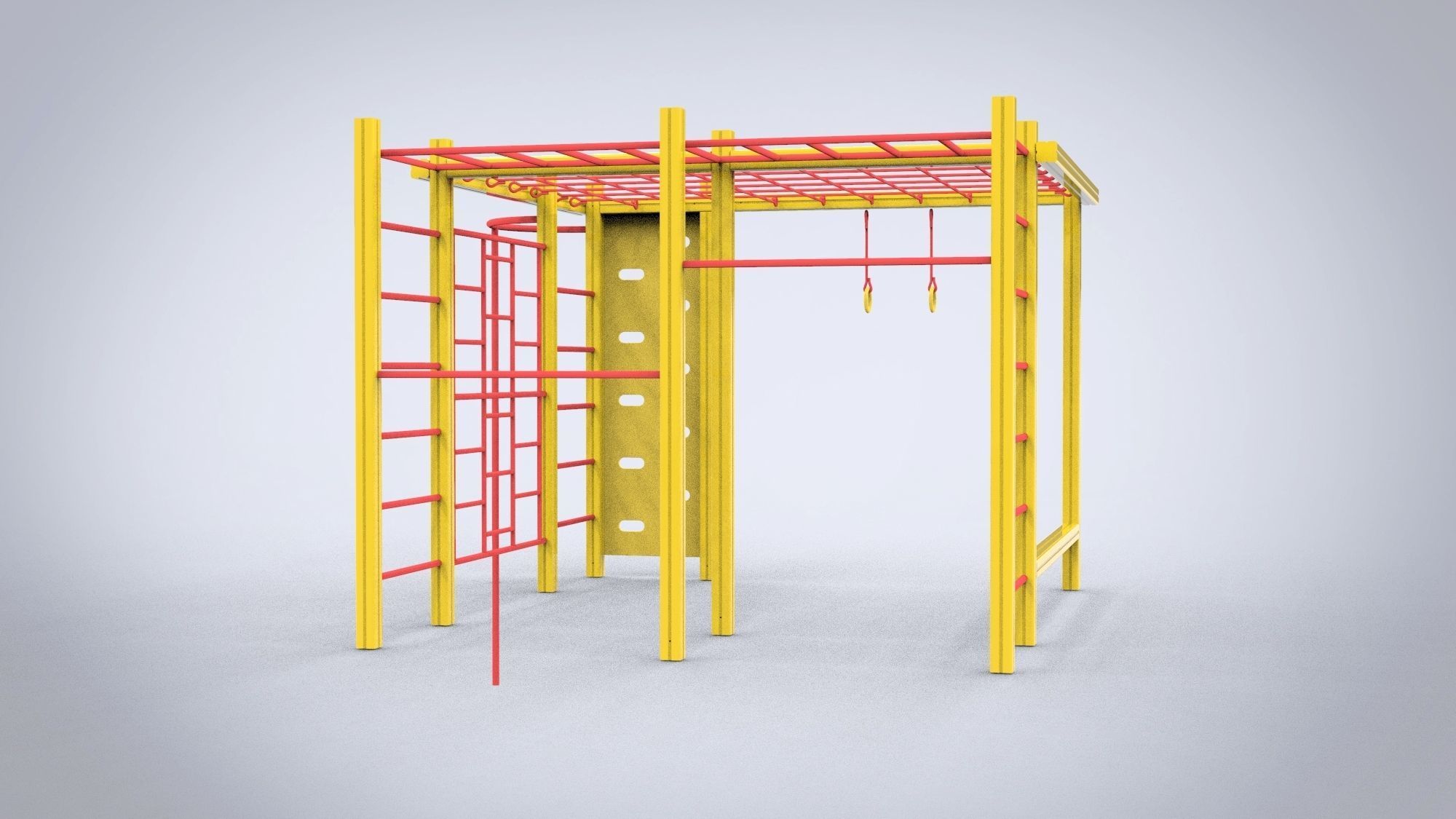 Playground for kids 3D model_6