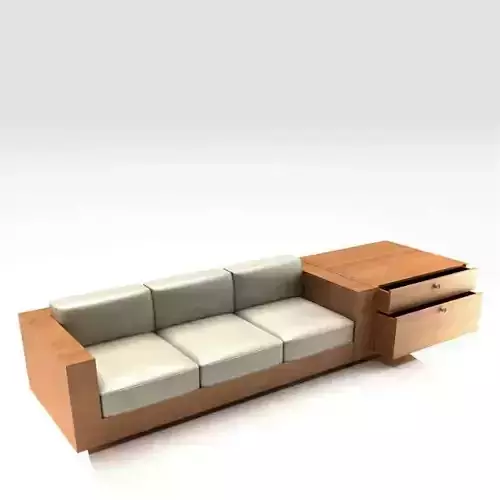 Sofa With An End Table
