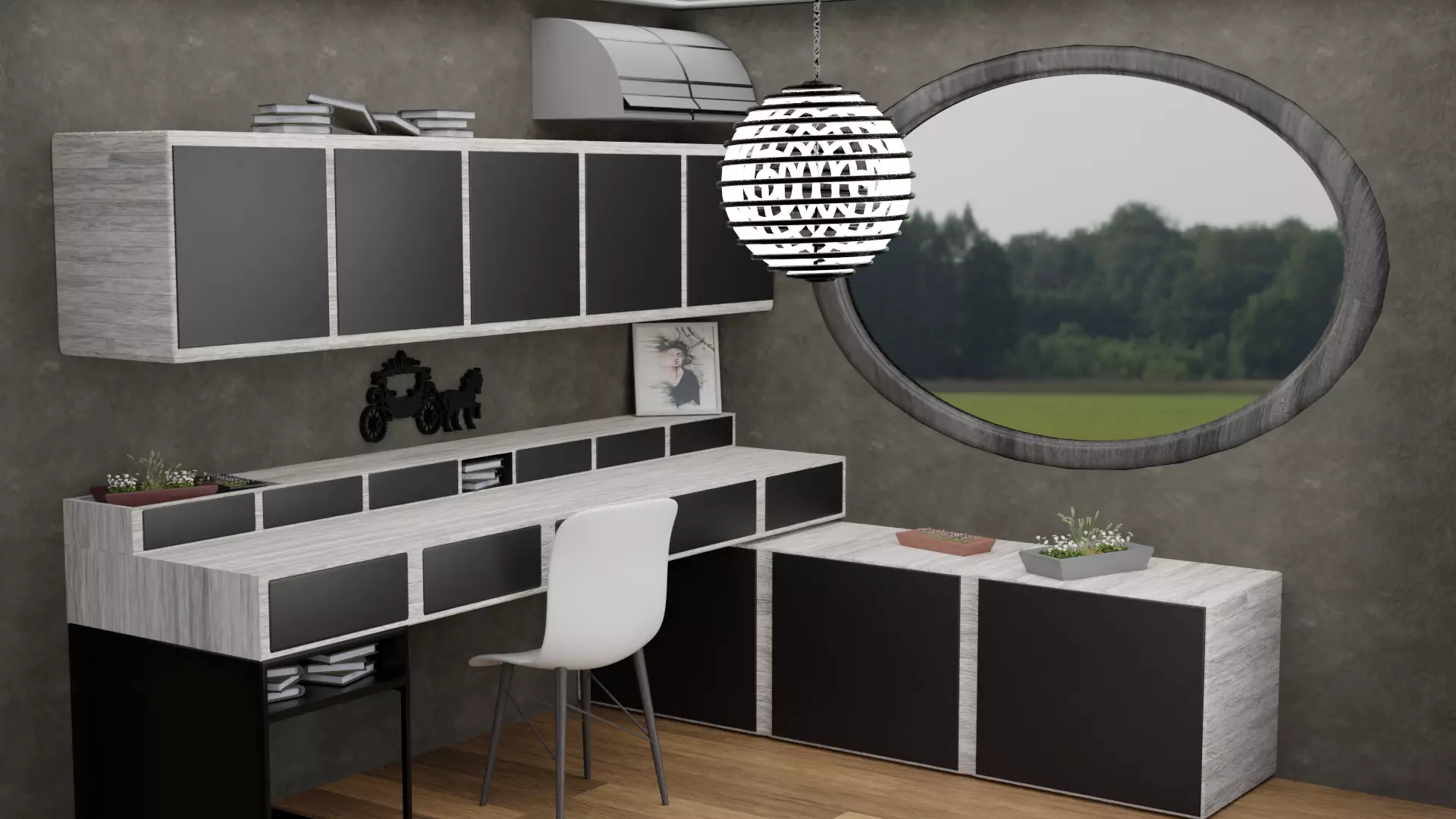 study room Free 3D model