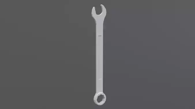 Low Poly Cartoon Wrench