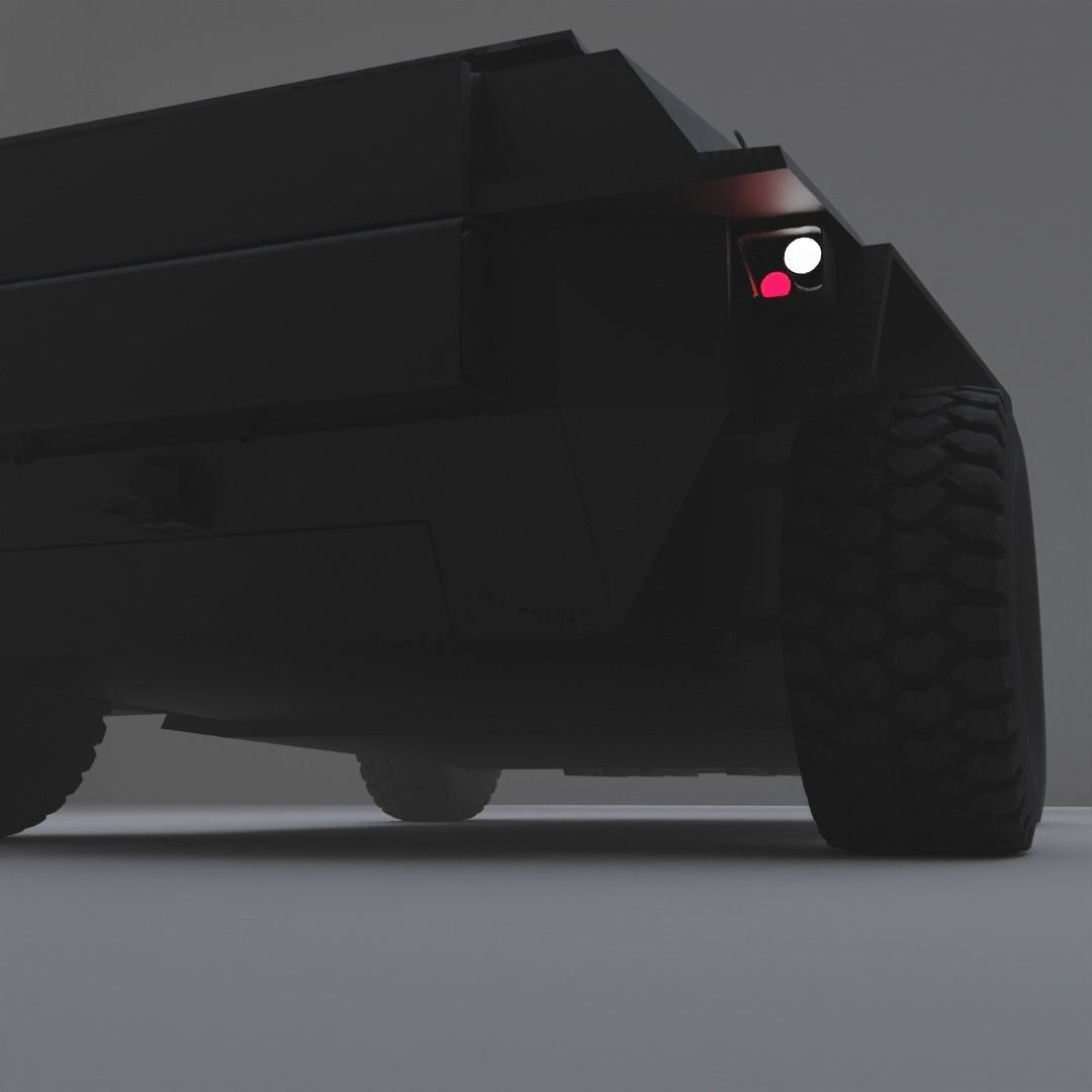Modern car SCFI rigged Low-poly 3D model_3
