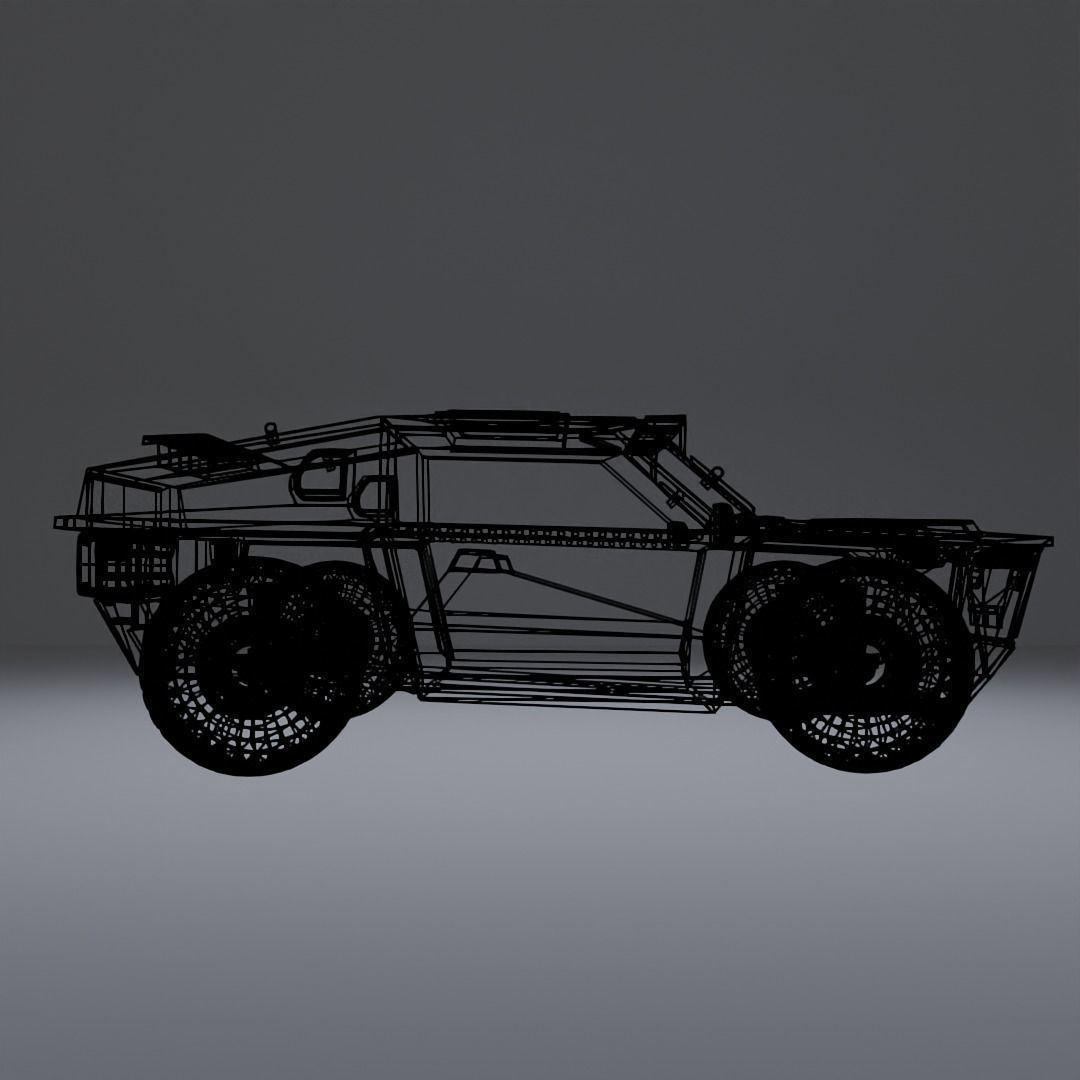 Modern car SCFI rigged Low-poly 3D model_9