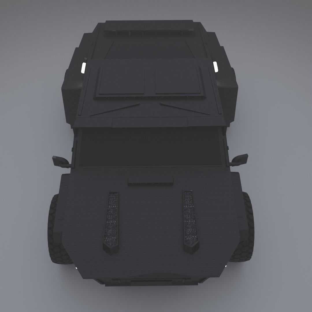 Modern car SCFI rigged Low-poly 3D model_5