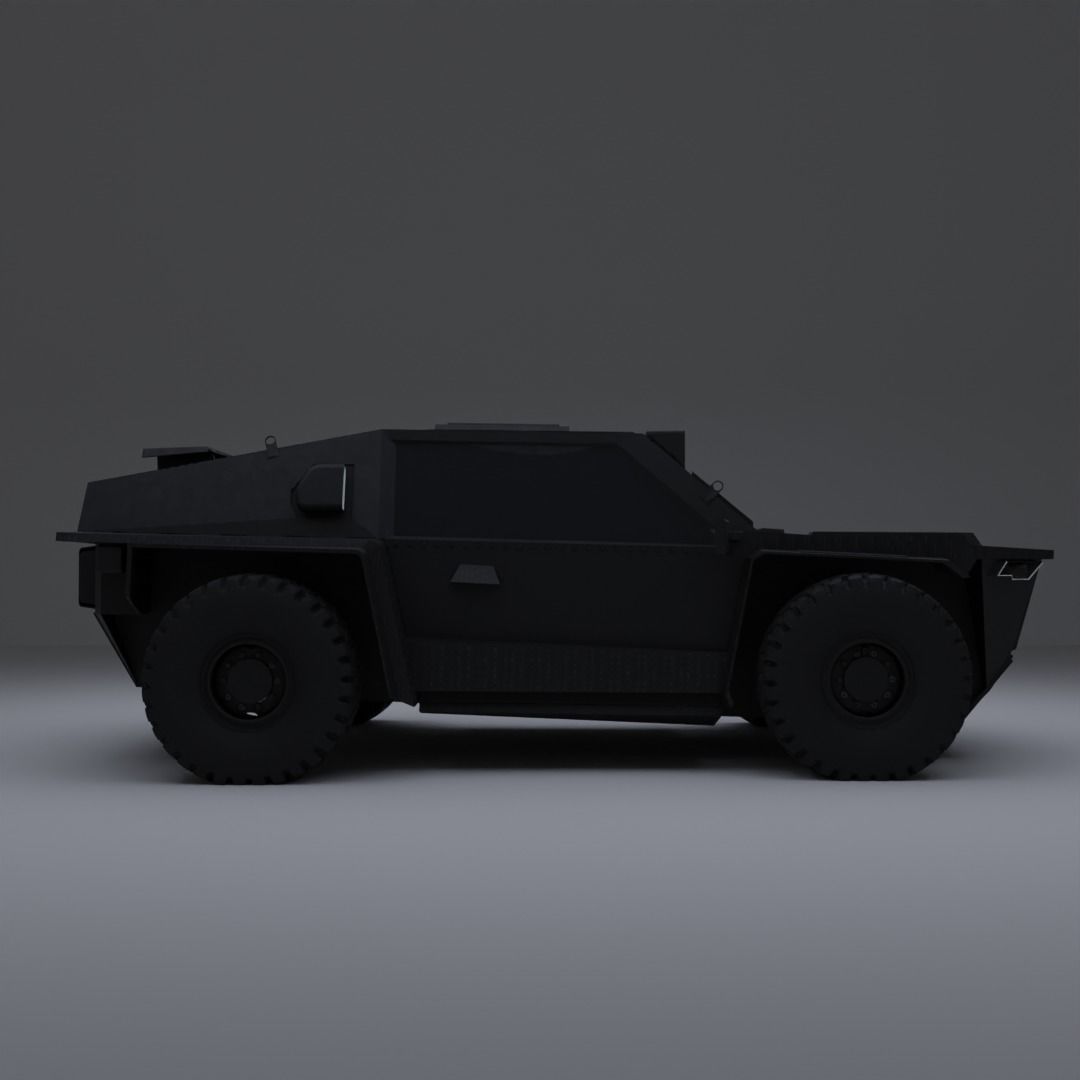 Modern car SCFI rigged Low-poly 3D model_7