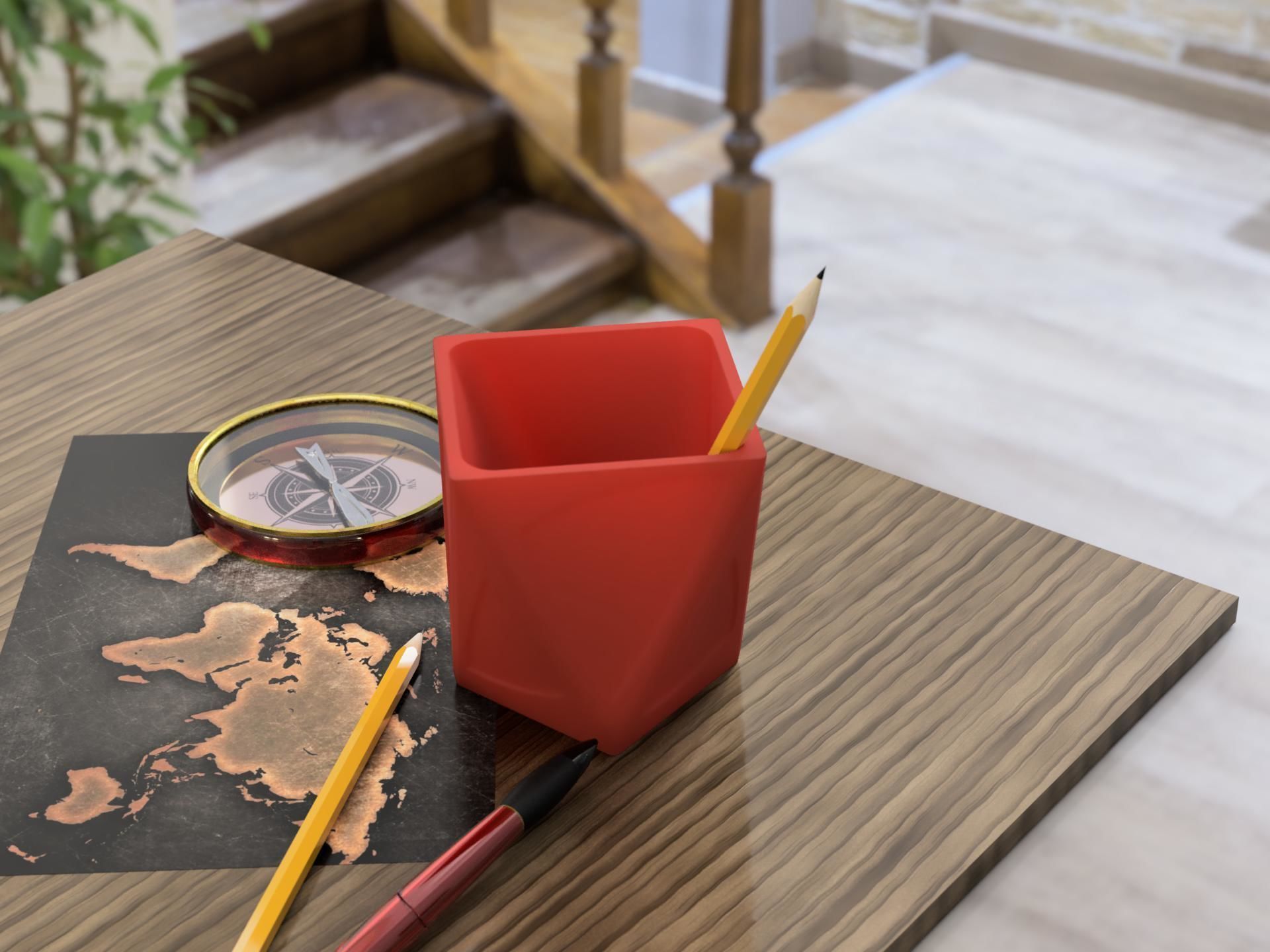 Pen holder 08 3D print model_1